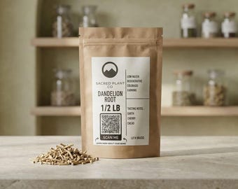 Organic & Naturally Grown Dandelion Root, Cut and Sifted (Taraxacum officinale) for Tea and Tinctures | Bulk Dandelion Root