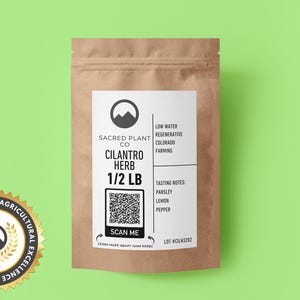 Bulk Organic Cilantro | 1LB Organic Cilantro | Coriandrum Sativum | Cut & Sifted Cilantro | Dry Herb Cilantro
