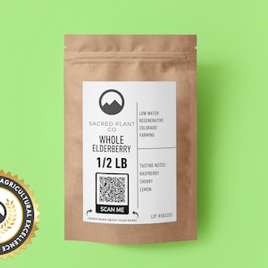 Dried Elderberry | 1 LBS Bulk Elderberries |  Dried Sambucus Nigra| Wild Crafted Elderberries  | Elder Berry | Dried Elderberries |