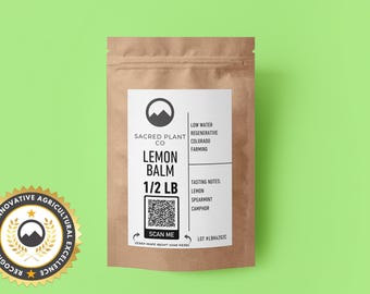 Bulk Lemon Balm Herb | 1 LB Lemon Balm Leaf | Cut and Sifted Sweet Balm Herb | Lemon Balm Tea |Sweet Melissa Herb | Sweet Leaf Herb | Balm|