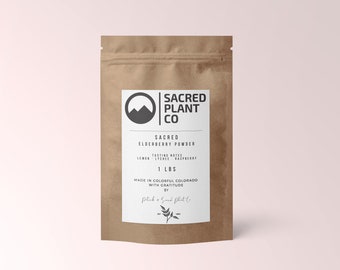 Elderberry Powder | 1 LBS Bulk Elderberry Powder |  Dried Sambucus Nigra Powder | Wild Crafted Elderberry Powder | Elder Berry |