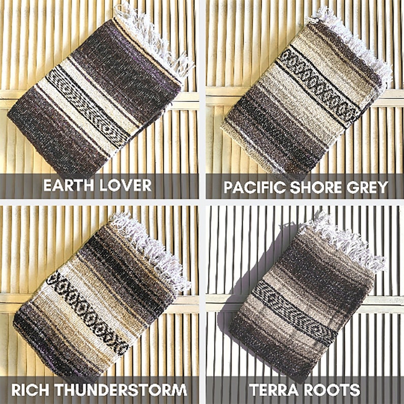 Handmade Mexican Blanket Serape Mexican Blanket 100 Etsy