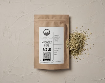 Mugwort Herb, Cut & Sifted (Artemisia vulgaris), Premium Bulk Dream Tea Herb | 1 LBS Bulk Mugwort | Fresh Dried Mugwort