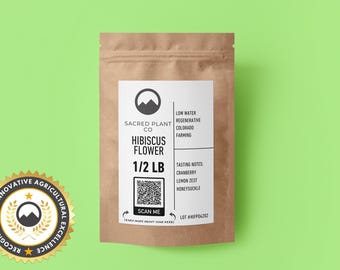 Bulk Hibiscus Flowers | 1LB Organic Hibiscus Flower Herb | Hibiscus Sabdariffa | Cut & Sifted Flowers
