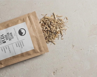 Bulk White Willow Bark | 1 Lbs Willow Bark | Salix alba | European willow Bark | White Willow | Bulk Herbs
