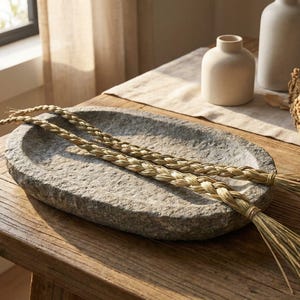 Sweetgrassflätor | Stor Sweet Grass Smudge | Sweetgrass Braid Smudge Stick | Seneca Grass Smudge | Holy Grass Braid Smudge Stick