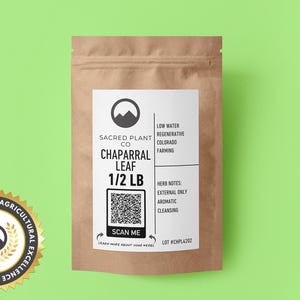Bulk Chaparral Leaf | 1 Lbs Chaparral Leaf | Creosote Bush Leaf | Bulk Créosotier | Hediondilla | Jarilla | Larrea divaricata | Bulk Herbs
