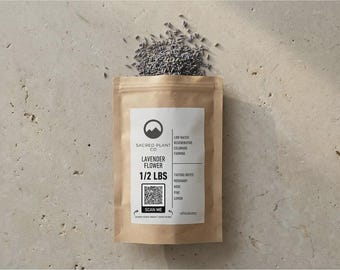 Bulk Lavender Flowers, Cut & Sifted (Lavandula angustifolia) for Tea, Baking and Sachets, Premium Grade | Lavender Flower Herb | Bulk Herbs