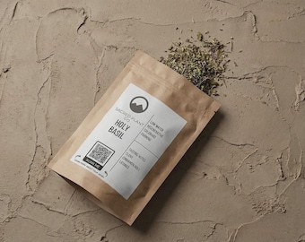 Tulsi Tea Holy Basil Tea | ORGANIC Holy Basil | Hand Grown Holy Basil Herb | Holy Basil Tea | Fresh Dried Herbal Tulsi Tea