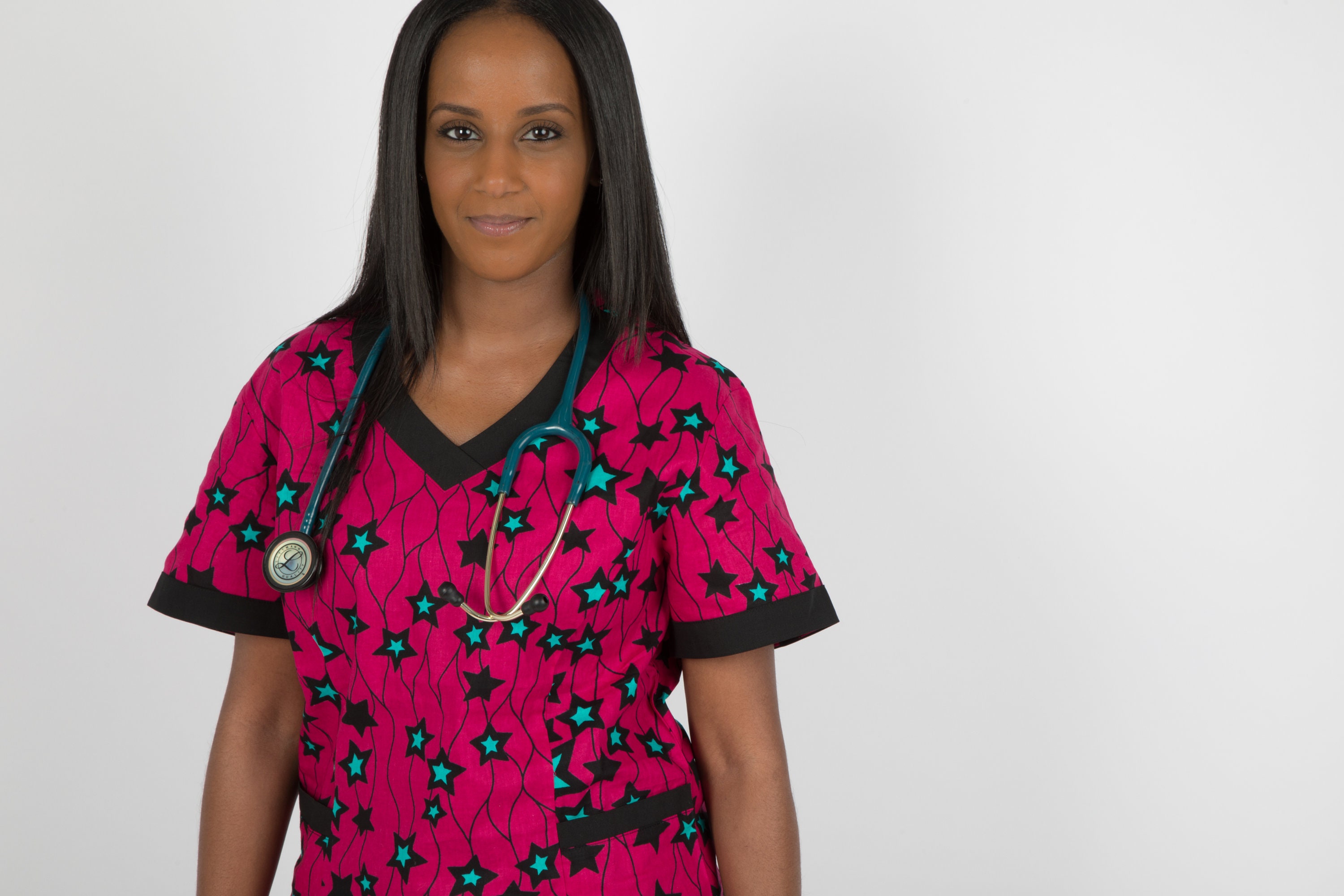 African print scrub tops and jackets Etsy