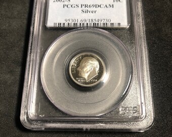 2003-S SILVER ROOSEVELT DIME FREE SHIPPING! PCGS PR69DCAM