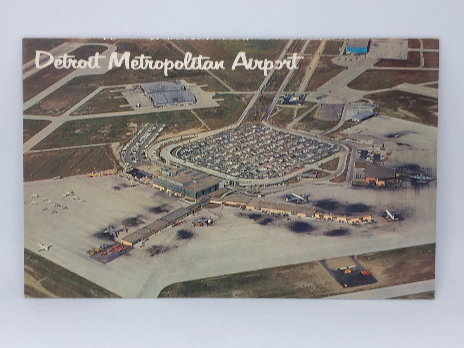 Detroit Metropolitan Airport Aerial View 1960's Vintage Etsy