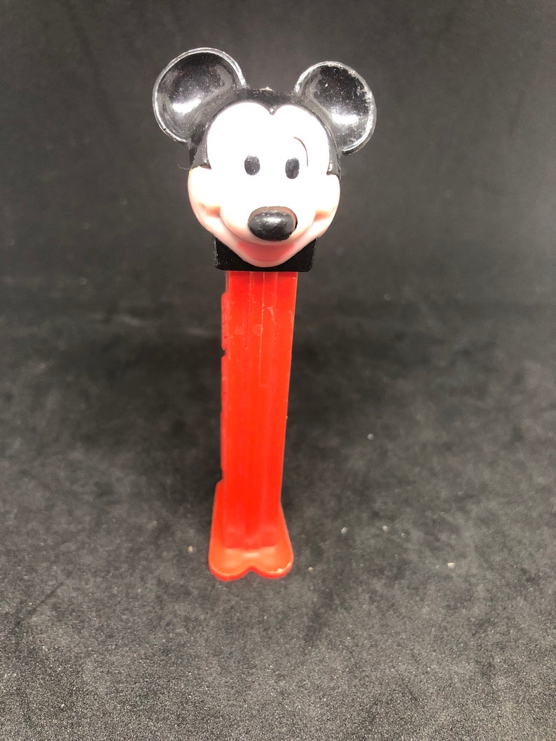 Walt Disney Pez Dispenser Mickey Mouse Vintage Red stem