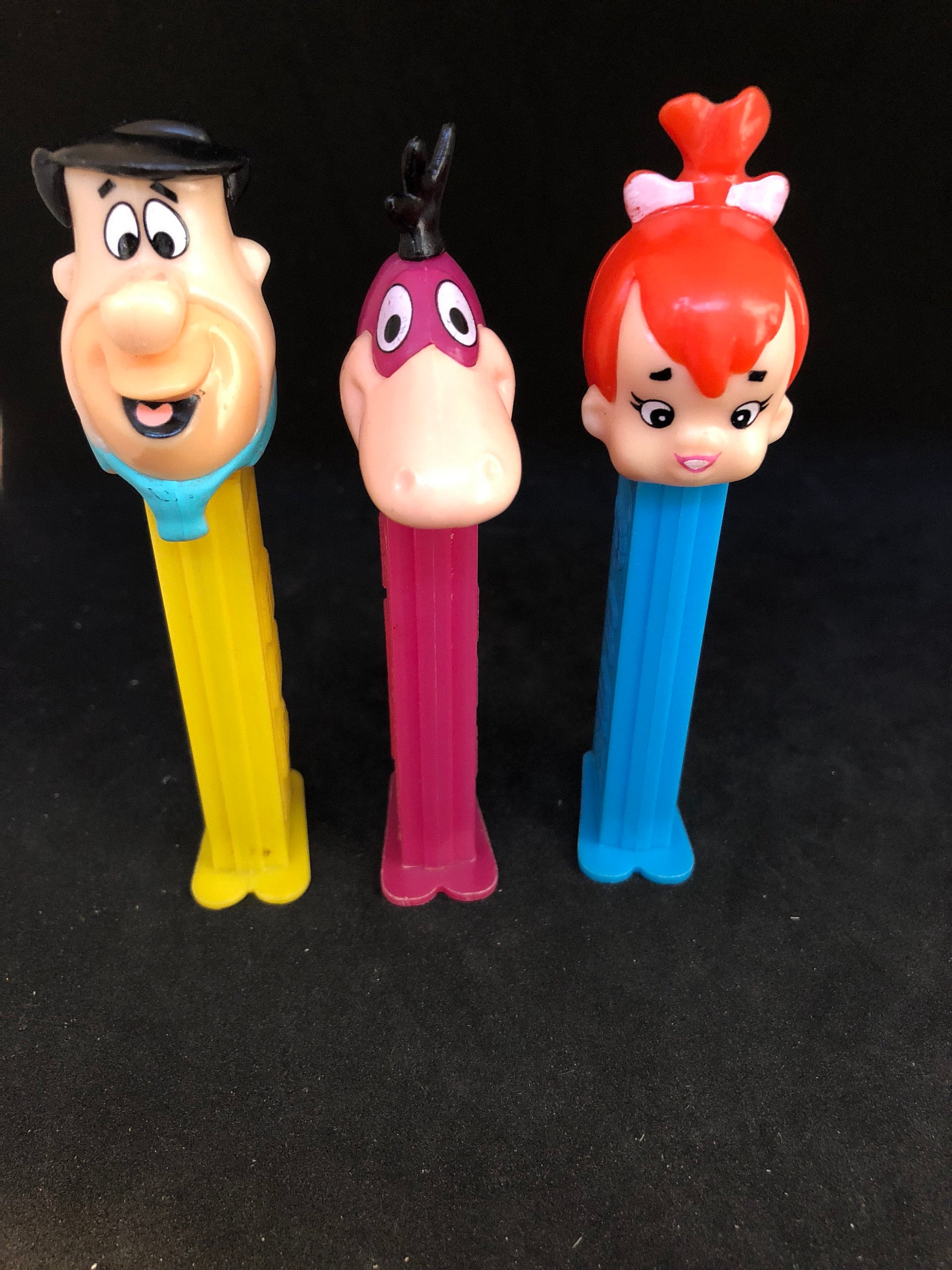 Flintstones PEZ Dispensers Vintage Fred Dino & Pebbles Etsy