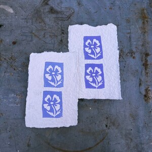ornamental linocut print | flower lino print