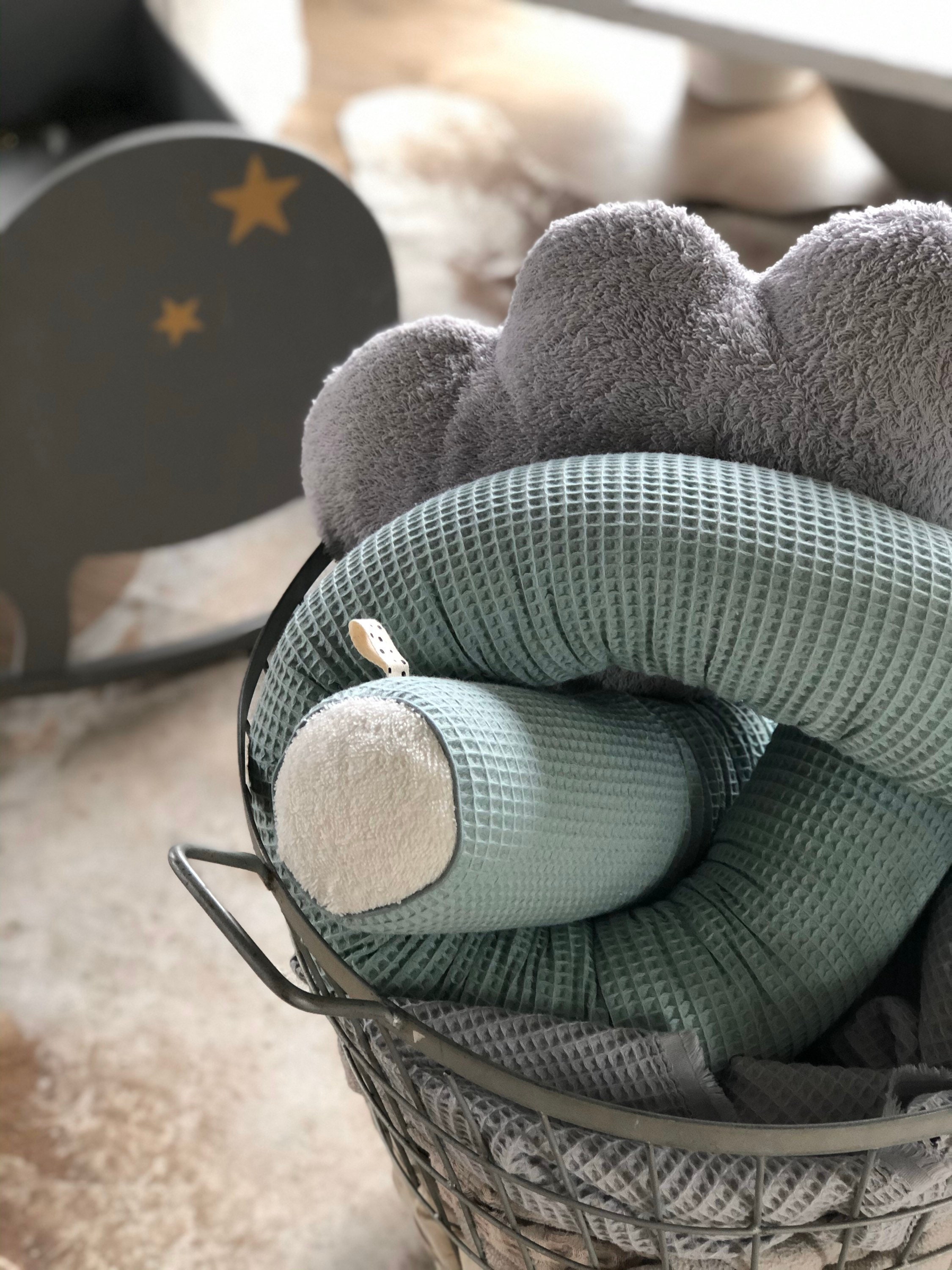 mme Gretchen | Serpent Poussette Serpent de Lit Stubenwagenrolle Ökotex © #waffelpique Altmint