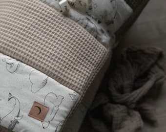 Miss Gretchen XL tapis de jeu patchwork | cadeau de bébé fait à la main | grand tapis de jeu | fabriqué à partir de la norme Ökotex100