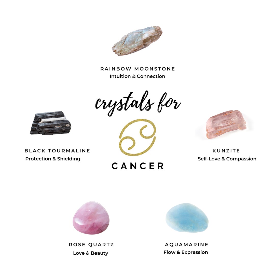 Cancer Crystal Kit Healing Crystals Gift for Cancer Crystals for Cancer