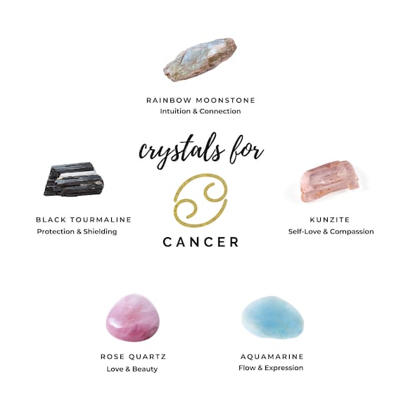 Cancer Crystal Kit Healing Crystals Gift for Cancer Etsy