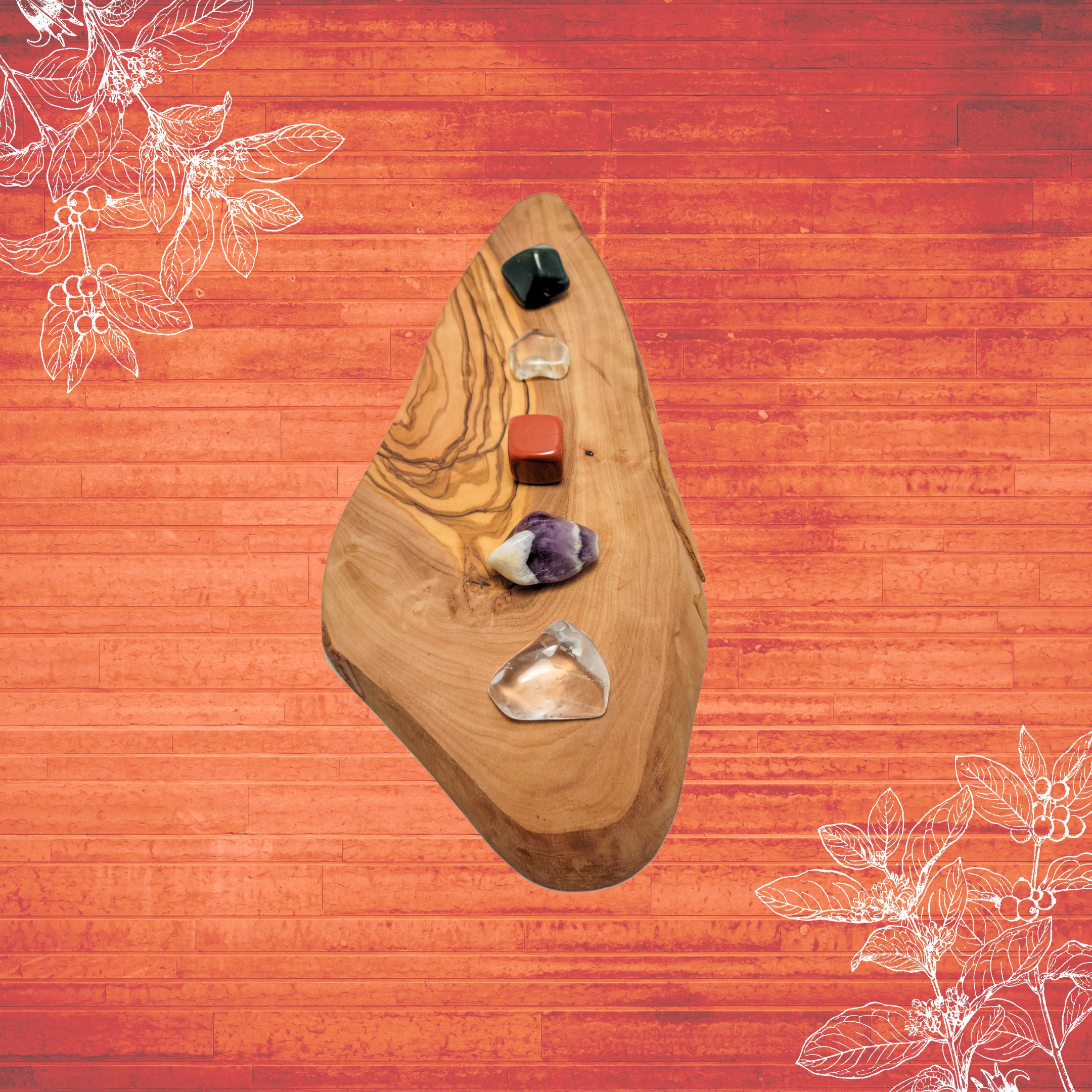 Aries Crystal Healing Kit: Zodiac Gift Set With Citrine & Jasper