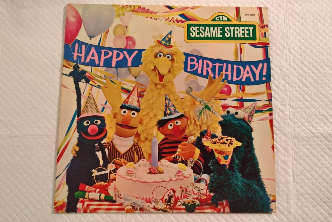 Happy Birthday From Sesame Street Record - Etsy