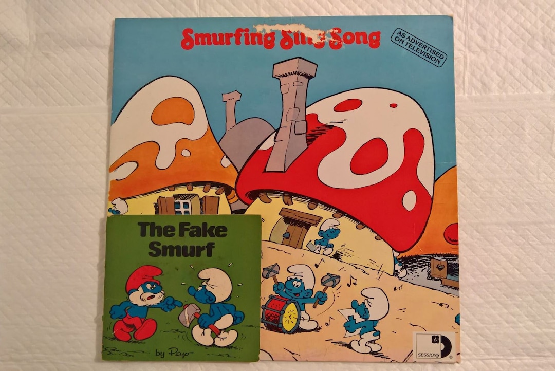 Smurfing Sing Song Record and Book 