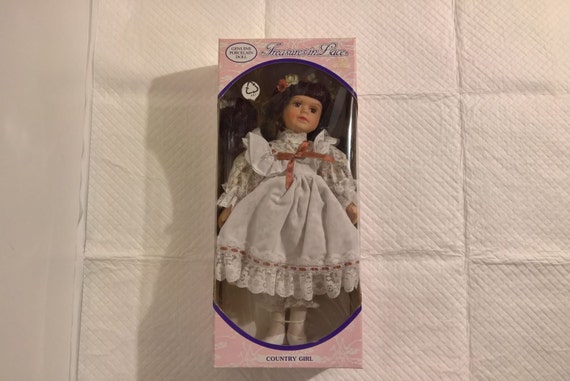 treasures in lace genuine porcelain doll
