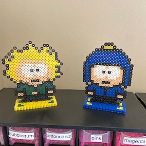 South Park - Cartman, Craig, Tweek Tweak, Kyle, Stan & Kenny - Perler Bead / Pixel 8-bit Art SouthPark Adult Swim Custom 8bit PixelArt Gift