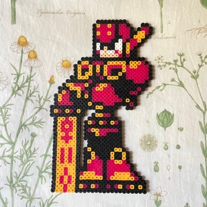 Mega Man Videogame Perler Bead Art Sprite Pixel Art Video Games ~ Gamer Gift Idea, Capcom