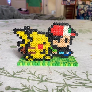 Hitmonlee Evolution Pokémon Perler Fuse Bead Pixel Art Sprite 