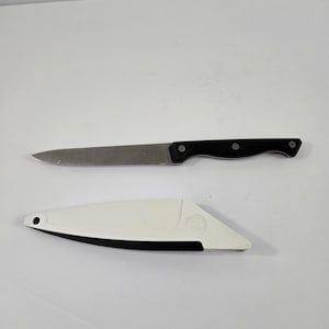 Pampered Chef 1046 Utility Knife with Sharpening Case 5" Blade Kitchen Tool 2006 image 3