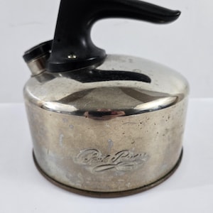 Vintage Revere Ware Teekanne mit Kupferboden, Mini 1 QT Pfeifenkessel a00H