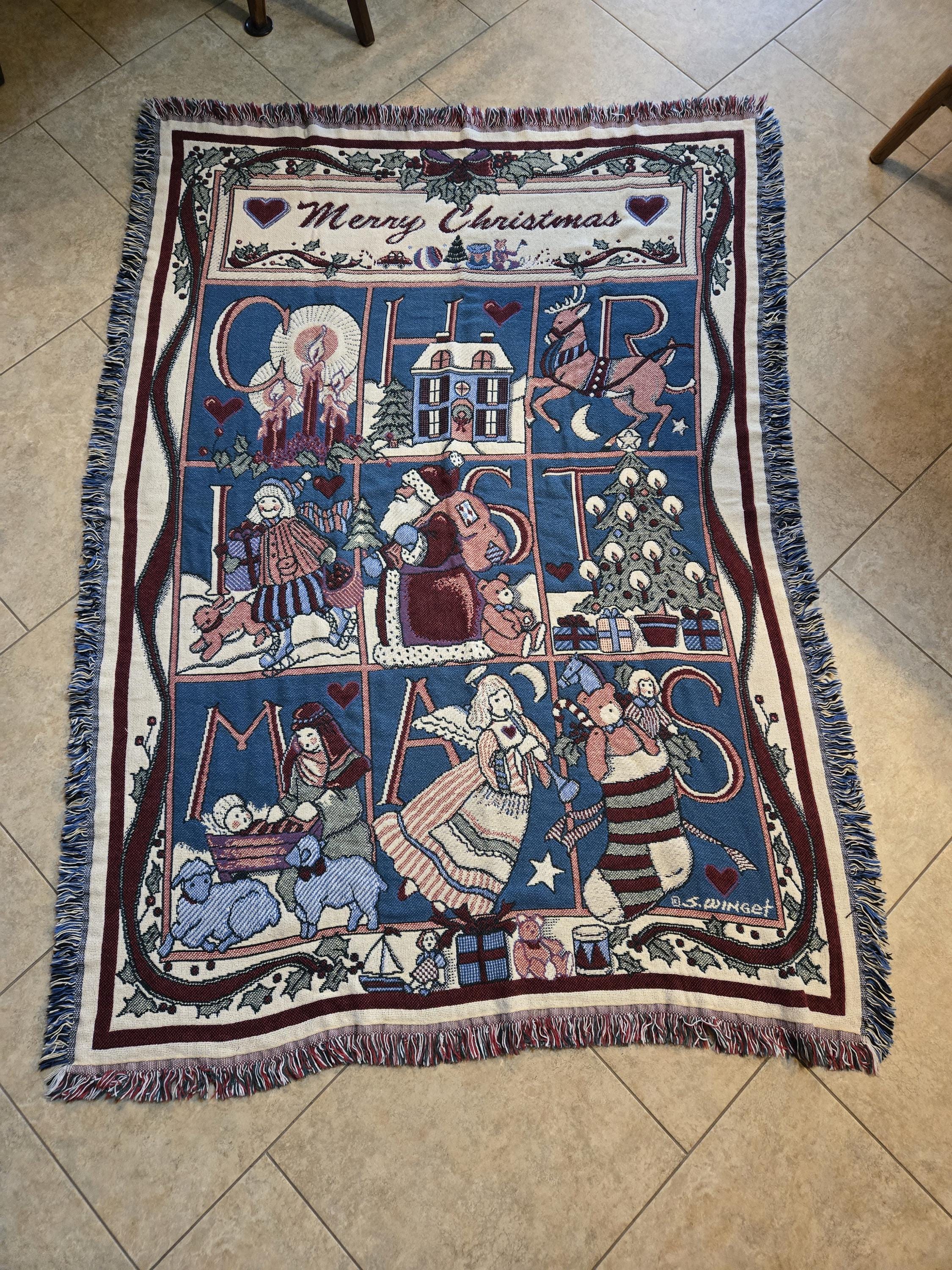 USA　Goodwin Weavers製　ラグ　カーペット 「四季」 Goodwin Weavers Throw - Etsy