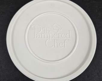 Pampered Chef 1742 White 1 Replacement Lid ONLY for 2 Cup Prep Bowl