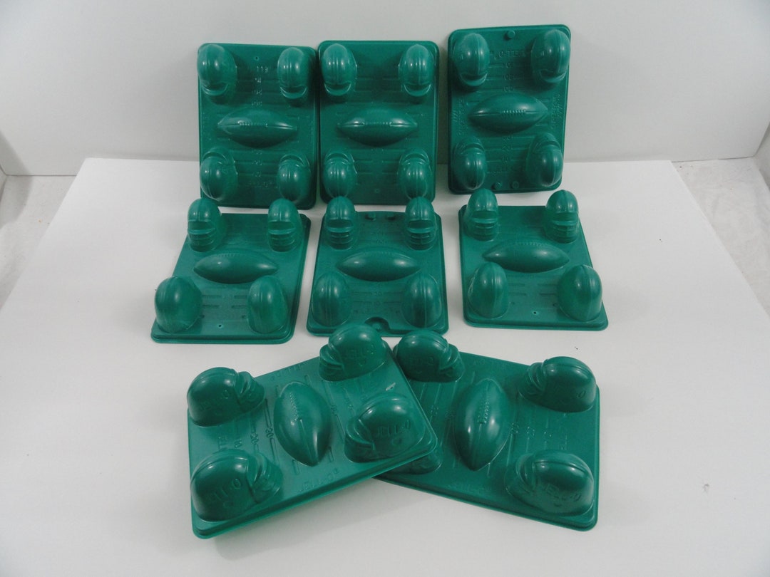 8 Jello Jiggler Football Molds Lot Football Helmet Shape Shots Etsy