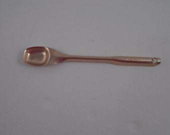 Vintage Aluminum Copper Tone Measuring Spoon Replacement 1/2 Teaspoon Square Long Handle