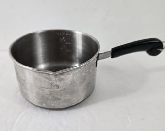Vintage Miniature Nora Nelson 1 Cup Pot Copper Bottom No Lid 1960s measuring cup
