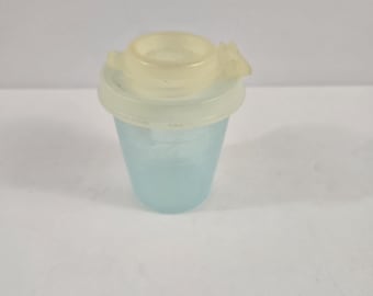 Tupperware 101 Mini Midget Pimentero Azul SOLAMENTE Tapa Abatible 623 vintage