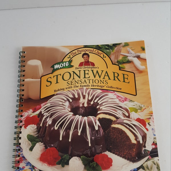 Pampered Chef More Stoneware Sensations Cookbook Recipes 1999 Spiral bound