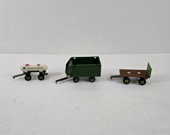 1998 Farm Country ERTL John Deere Hay Bale and Chopper Wagon 1:64 Anhydrous Ammonia Tanker Wagon