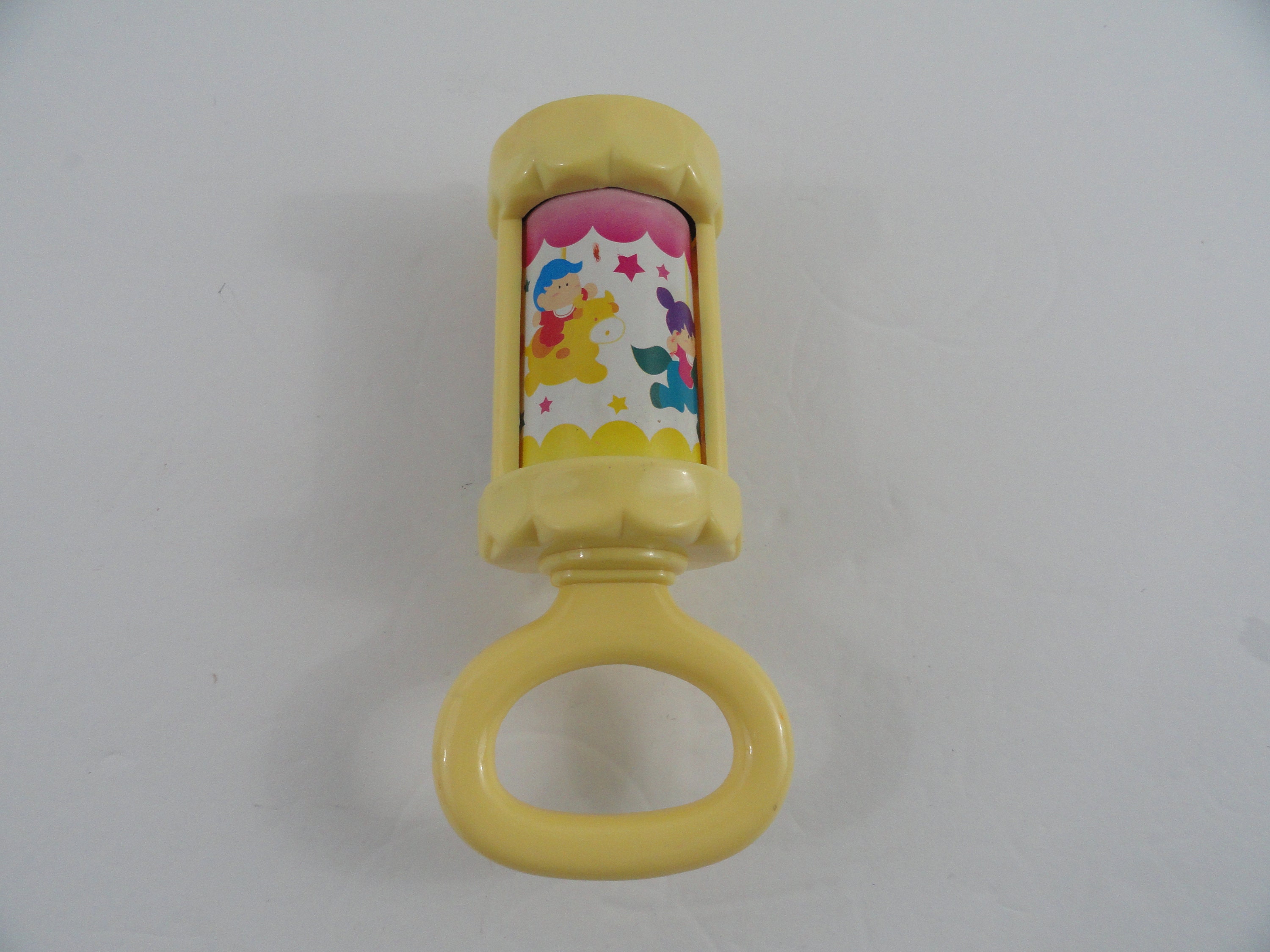 Vintage BABY KING Big Top Chime Rattle Infant Plastic Toy 1994