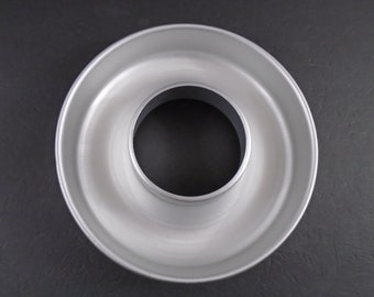 Anillo de tubo de aluminio Vintage, molde para pastel Bundt, gelatina, gelatina, anillo de hielo 8,5x2,5