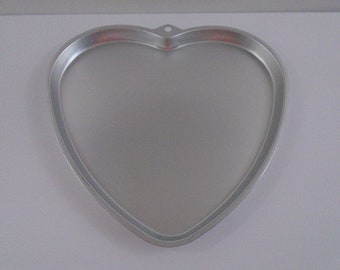 WILTON Giant Heart Cookie Bar Pan 2105-6203 Vintage 1998 Cake 12" Brownie