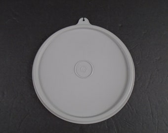 Tupperware 227 Lid Gray C Tab Round Replacement 6" Seal ONLY