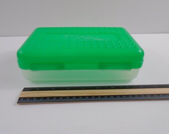 Ruler Box Green - Aufbewahrungsbox Für Stifte & Bürobedarf 34x14x6cm