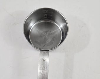 Vintage Ekco 1 Cup Measuring 236ml Replacement Stainless Steel .25 .5 .75 marks on the side
