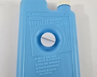 Rubbermaid Gott Screw in Refreeze Beverage Bottle Ice Pack ONLY Blue 8278 for Cooler Vintage