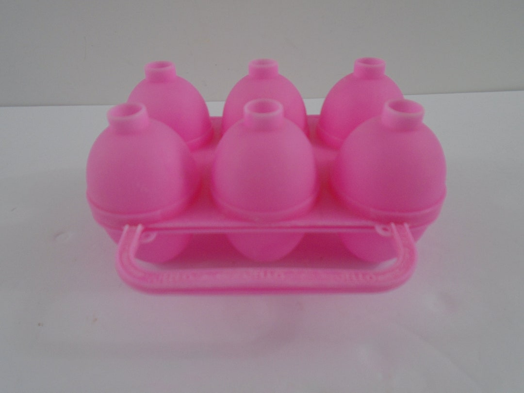 Jello Jiggler Easter Egg Mold Recipe 3D Shots Gelatin Makes 6 Smooth Pink Etsy