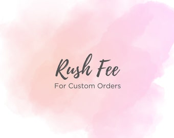 Rush Fee ADD-ON for Hand-Painted Custom Watercolor Illustrations (Expedited Processing and Shipping) — Approval Required Before Ordering!
