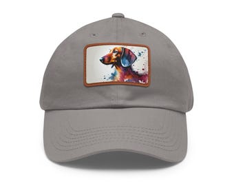 Teckelhoed met leren patch, casual baseballpet, 22 kleuren, LGBT-buitenaccessoires, trendy homo-mode hoofddeksels, bescherming tegen de zon